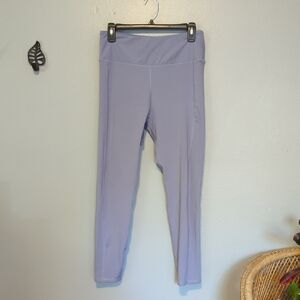 Madewell MWL 7/8 Length High Rise Lavender Athletic Athelisure Leggings L Large
